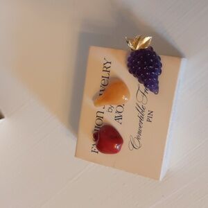 BOGO! 1981 Avon Convertible Fruit Pin